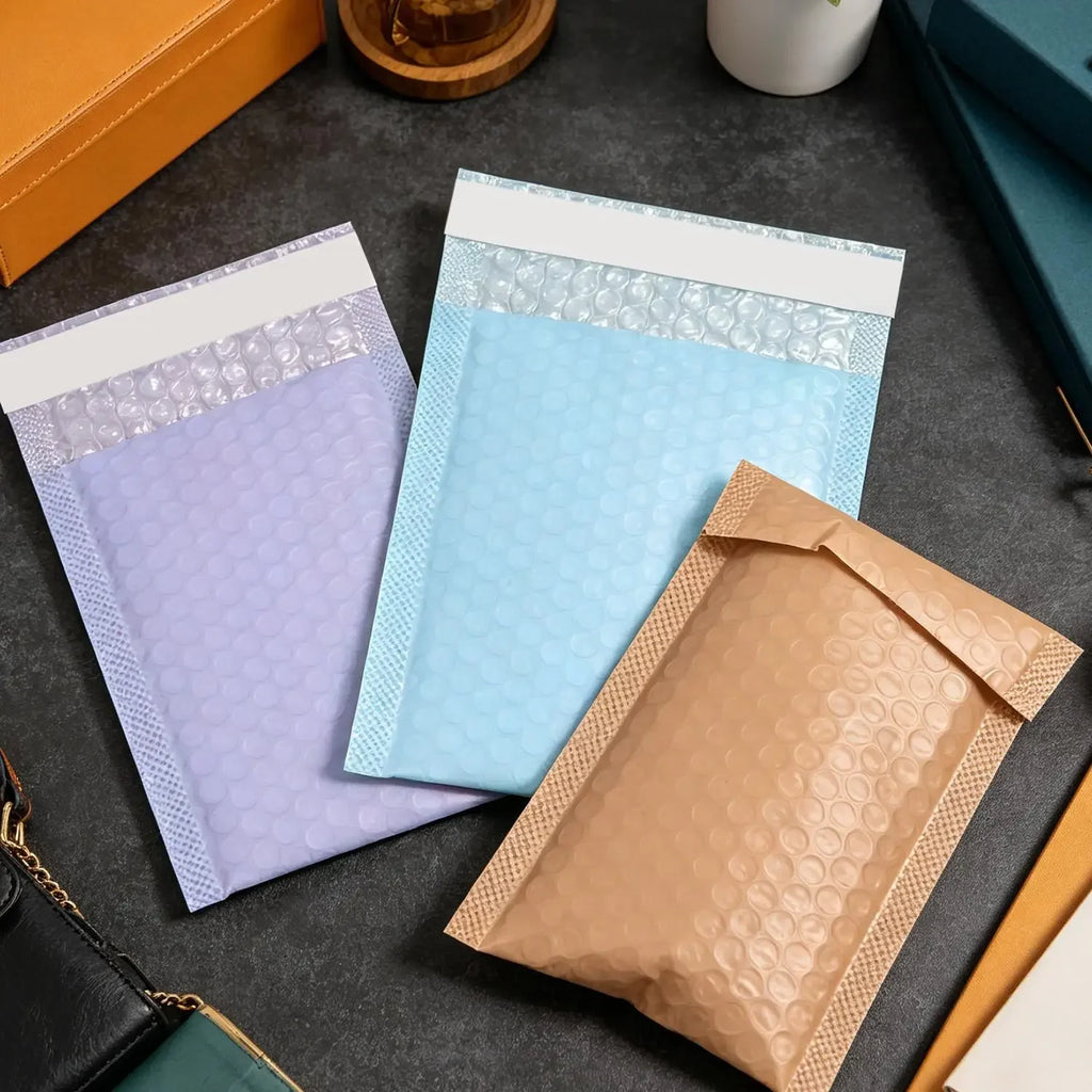 10-100pcs Green Blue Poly Bubble Mailers Padded Envelopes Self Seal Padded Envelopes Gift Bags Black Packaging Envelope