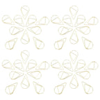 100pcs Waterdrop Paperclips Gold Metal Office Supplies Document File ganizer Teardrop Clips Paper Clamps For Files Binding