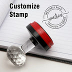 Personalized Logo Self inking Stamp Customized Photosensitive ink Stamps Your design picture Custom wedding initial Library book