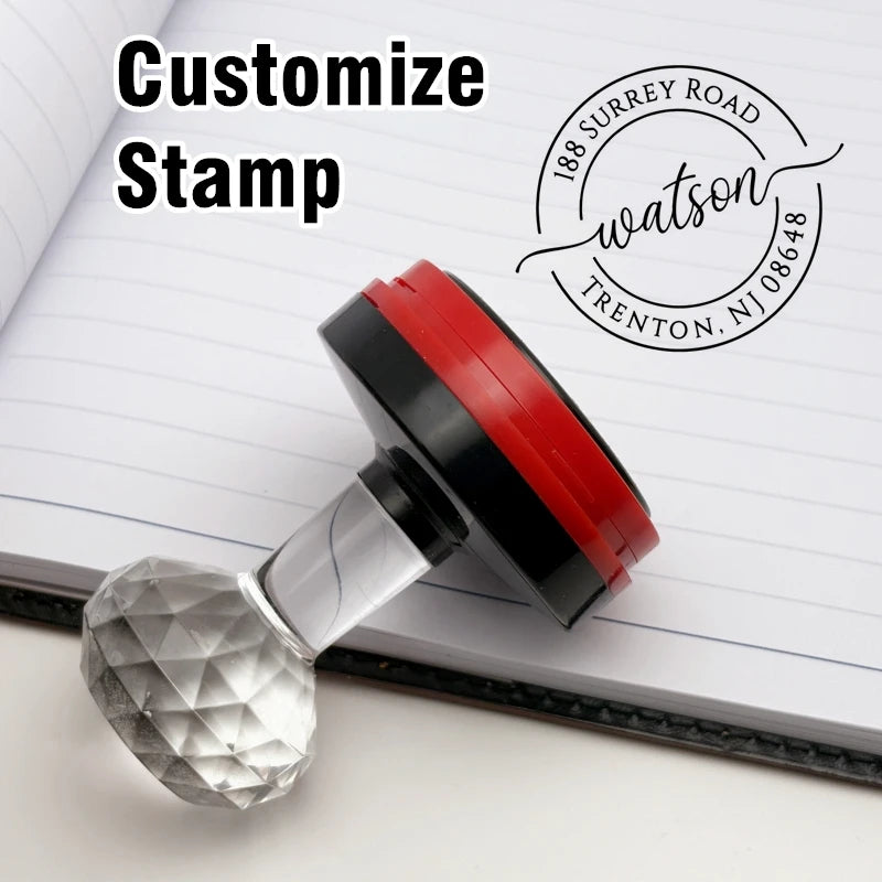 Personalized Logo Self inking Stamp Customized Photosensitive ink Stamps Your design picture Custom wedding initial Library book