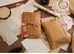 Mr.paper 10pcs/set Vintage Kraft Paper Envelope Creative Nostalgic Postcard Storage Bag Fire Paint Envelope Letter Supplies