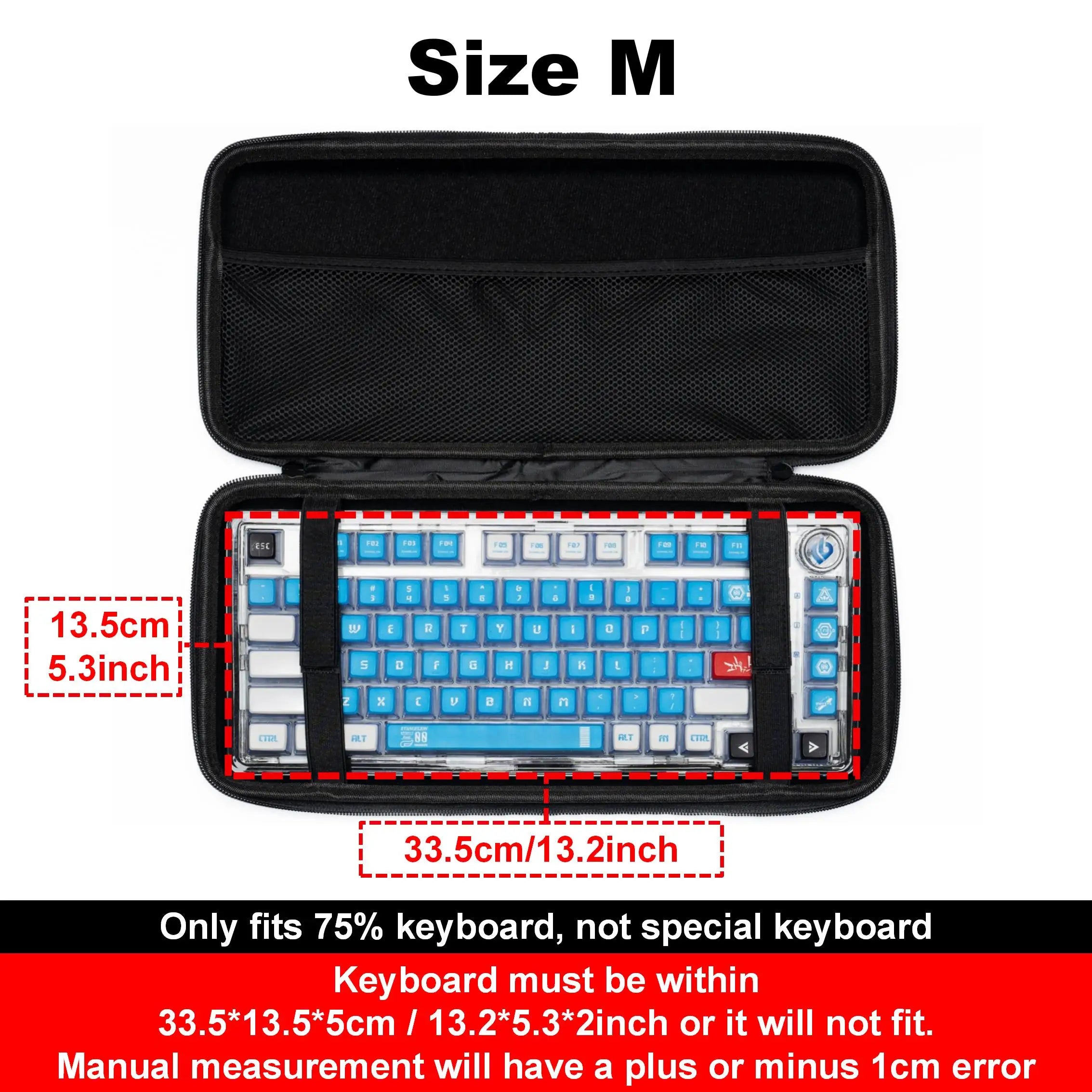 Dustproof Water-Resistant Mechanical Keyboard Carrying Case Travel Storage Bag EVA Protective Hard Shell For Keyboards Accessory
