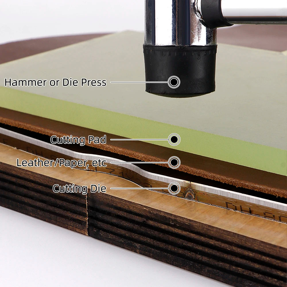 QJH Big Size Hollow Round Hole Punch, High Carbon Steel Round Leather Cutting Dies for DIY Leather Crafts (5 6 7 8 9 10 11 12cm)