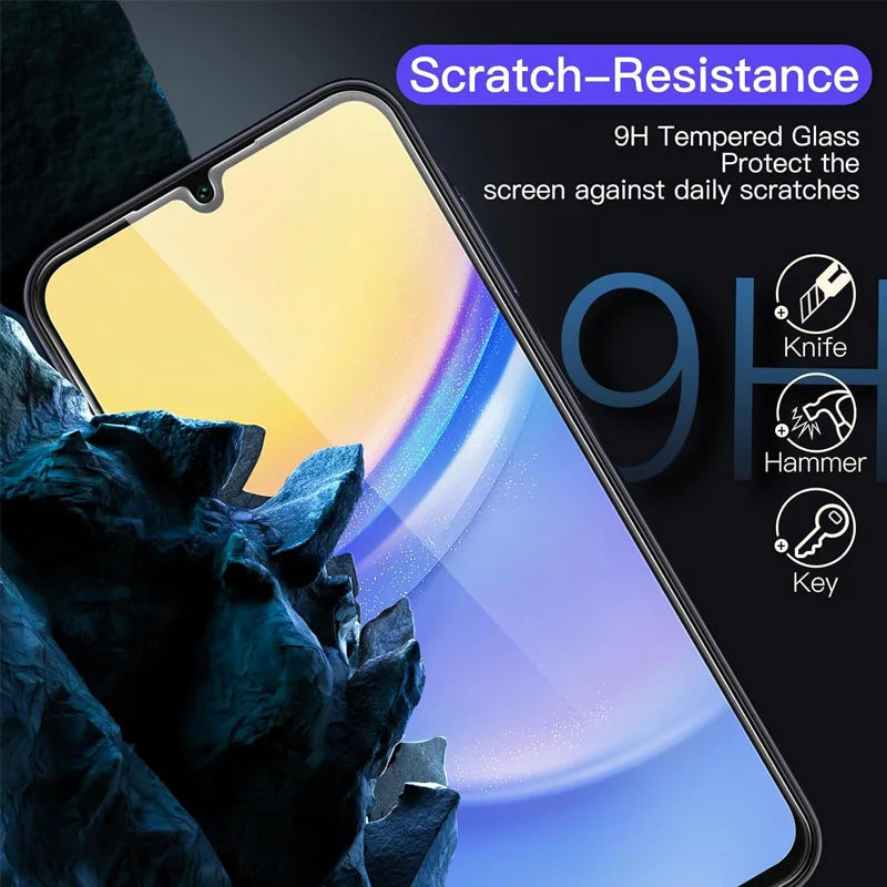 9H Screen Protector for Samsung A15 A16 A56 A36 A17 A14 A25 A24 A55 A53 A52 A57 A37 A34 A35 Tempered Glass Samsung Galaxy A15