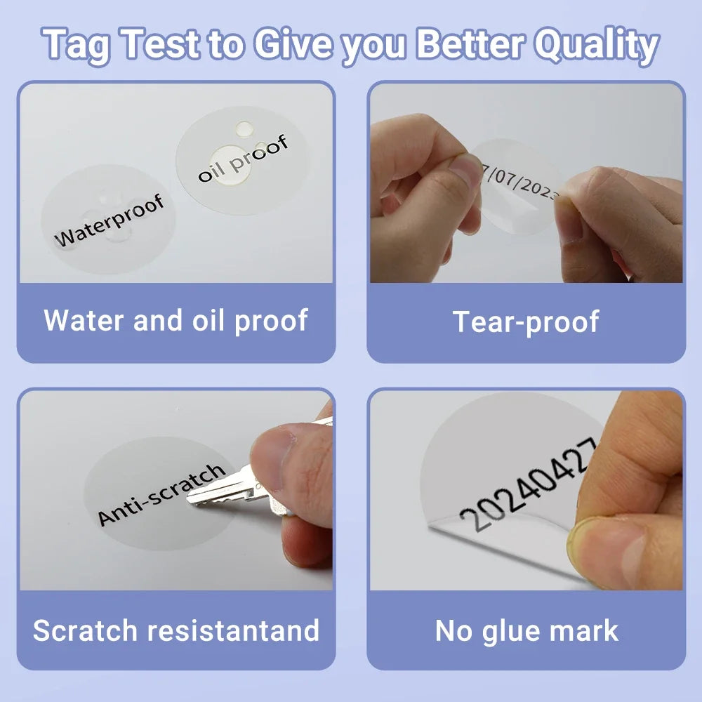 Phomemo Label For M110/M220/M221 Mini Printer Portable Thermal Label Stickers Self-Adhesive Waterproof Label Maker Sticker New