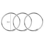 1-10PCS Binder Rings Loose Leaf Metal Book Ring Album Scrapbook Binders Craft Photo Organizer Keychain For Home Office