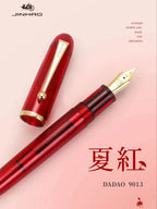 1pc Jinhao 9016/9013 Acrylic Fountain Pen Dadao Series Transparent Brown EF/F/M Nib with Large Capacity Ink Converter
