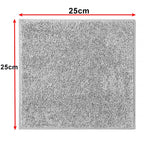 1/100PCS Gray Bamboo Charcoal Thickened Super Absorbent Dishcloth Anti-grease Kitchen Wiping Rags Microfiber Cleaning Cloths