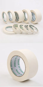 Masking Tape White Color  Sealing Self Adhesive Tape Car Painting Shelter Decoration Paper Tape Waterproof 20m / roll