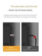 8K 90 degree HDMI-Compatible 2.1V Cable Cord 8K 60Hz 4K 120Hz 48Gbps EARC ARC HDCP Ultra High Speed HDR for Projector PS4 PS5