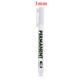 1/3/5 Pcs White Marker Pens 1.0mm 2.0mm Fast Drying Permanent Oily Waterproof Paint Tire Markers Graffiti Pens