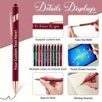 15Sets Customizable Engraved Metal Ballpoint Pens with Durable Case + 15pcs Custom Pen Bags - Bulk Writing Utensils for Business