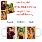 Personalized Your Photo Mug, Custom NAME Logo TEXT Cup, Customize Coffee Mugs, Tea Cups, Mothers Day, Wedding Surprised Gift