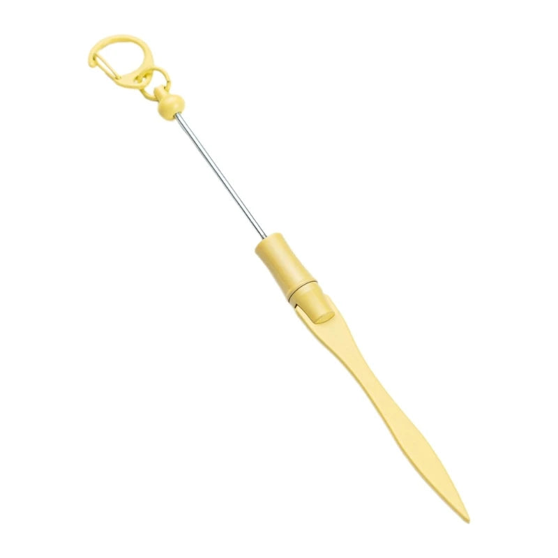 Beadable Letter Opener Metal Letter Opener with Keychain Clip, Beadable Envelope Opener Gift for Student Teacher 896C