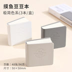 3pcs/set Colorful Mini Drawing Books Square Watercolor Sketchbook Thick Paper Drawing Books Study Art Art Supplies