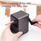 Deli Classic Heavy-Duty Hand Crank Pencil Sharpener - Adjustable, Durable Blade for School, Office, and Studio Use