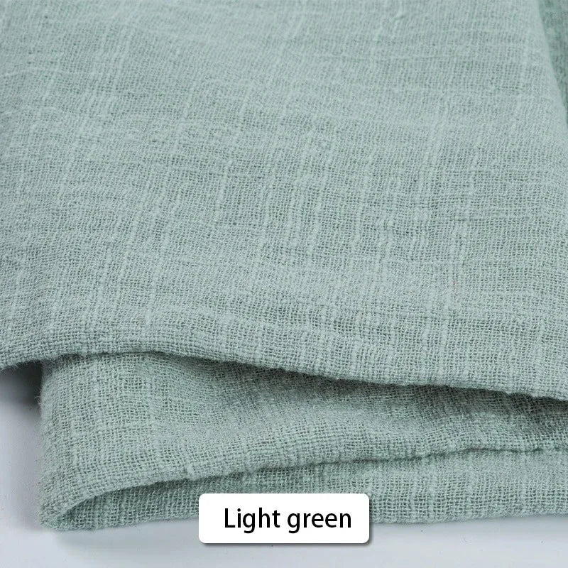 10 Pieces 32x32cm Cream Rough Edge Gauze Napkins 100% Soft Cotton Fabric Serviette Kitchen Tea Towels For Easter Party Supplies