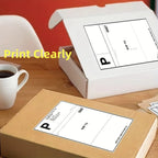 4x6 Inch Foldable Shipping Label Paper, Commercial Grade, Compatible with Direct Thermal Printers, Self-Adhesive Mailing Sticker