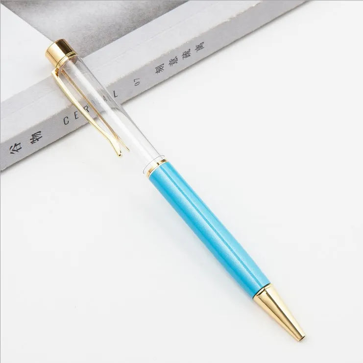 10 Pieces of Ballpoint Pens DIY Empty Pen Barrels for Handmade Quicksand Pens, Floating Flower Pens, Business Event Signature Pens, and Souvenirs
