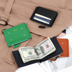 Genuine Leather Card Holder Woman Custom Name Designer Wallet Slim Luxury Card Wallet Man Engrave Initials Business Coin Purse
