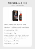 Kitchen Oven Cleaning Foam Spray Powerful Heavy Oil Stain Remover Multi Purpose Cleaner for Grill Stove Cookware Cleaning Tools