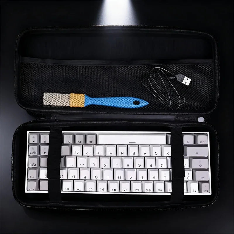 1pc Professional EVA Keyboard Case, Waterproof Protective Bag for Mechanical Keyboard 61 To Full Size, Travel & Home Use