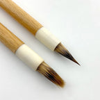 5 Pcs High Quality Wood Calligraphic Brush Weasel Rabbit Mix Hair Writing Brush Sharp Soft Wolf Xiaokai Regular Script China Pen