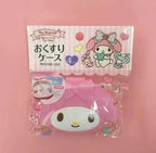 Sanrios Mini Organizer Case Anime Hellokittys Travel Pill Organizer Cute Mymelody Portable Medicine Vitamin Holder Containers