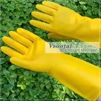 3 Pairs for Kitchen Washing Bowl Washing Clothes Vegetable Cleaning Household Latex Dish Washing Gloves Women's Household