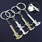 New Fashion Car Key Mini Vernier Caliper Portable 0-40mm Keychain Measuring Gauging Tools Car Turbo Key Chain Ring Ruler Caliper