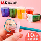 M&G Trash Can Shaped Cartoon Pencil Sharpener Kids Pencil Turner for School and Home Use