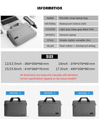 Business Laptop Bag Case Shoulder Tote Bag Notebook Bag Briefcase For 13 15 17 Inch Macbook Air Pro HP Huawei Asus Dell