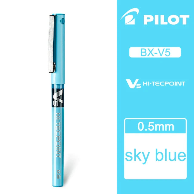 Japan PILOT Gel Pens BX-V5 Art Supplies Color Pen Office Accessories School Student Stationery Can Be Matched with Ink Bladder