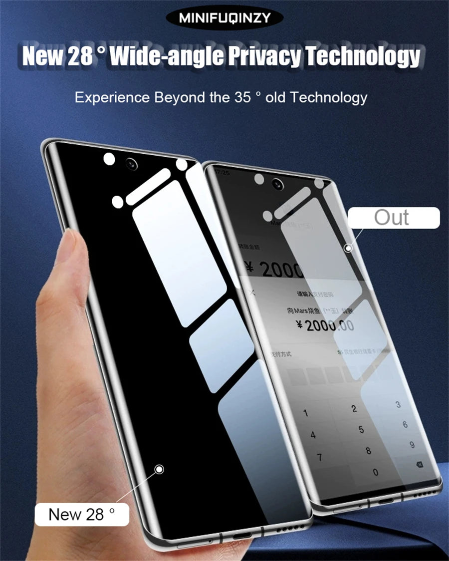 Self Repair Privacy Film For Samsung Galaxy S26 S25 S24 S23 Ultra S22 S21 S20 Plus  Anti-Spy Screen Protector Note 20 10 S10 5G
