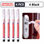 iLMH 4-40Pcs Deep Hole Long Nib Head Marker For Metal Perforating Pen Waterproof Bathroom Woodworking Decor Multi-Purpose Tool