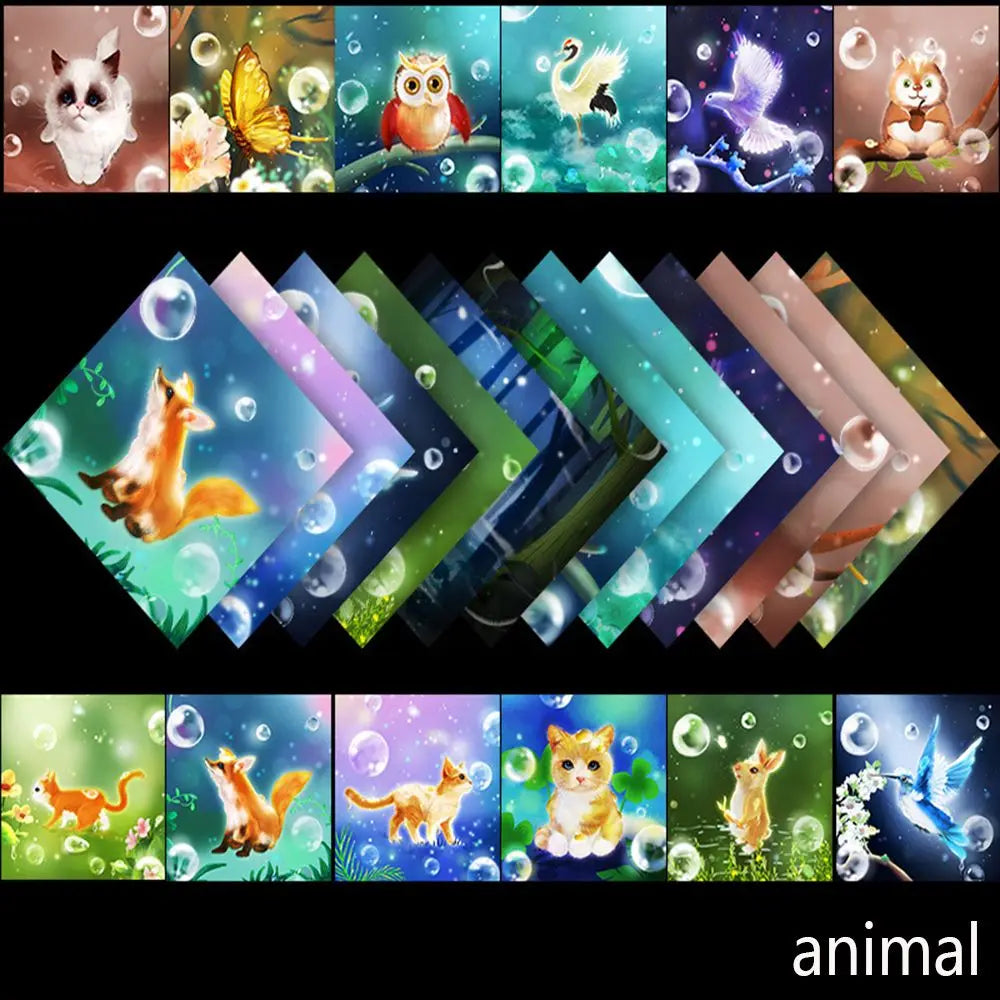 DIY Fold Craft Handmade Origami Art Star Paper Paper Folding Manual Material