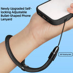 Multifunctional Mobile Phone Strap Bullet Shaped Phone Case Short Rope Adjustable Length Lanyard for Earphones and U-disk