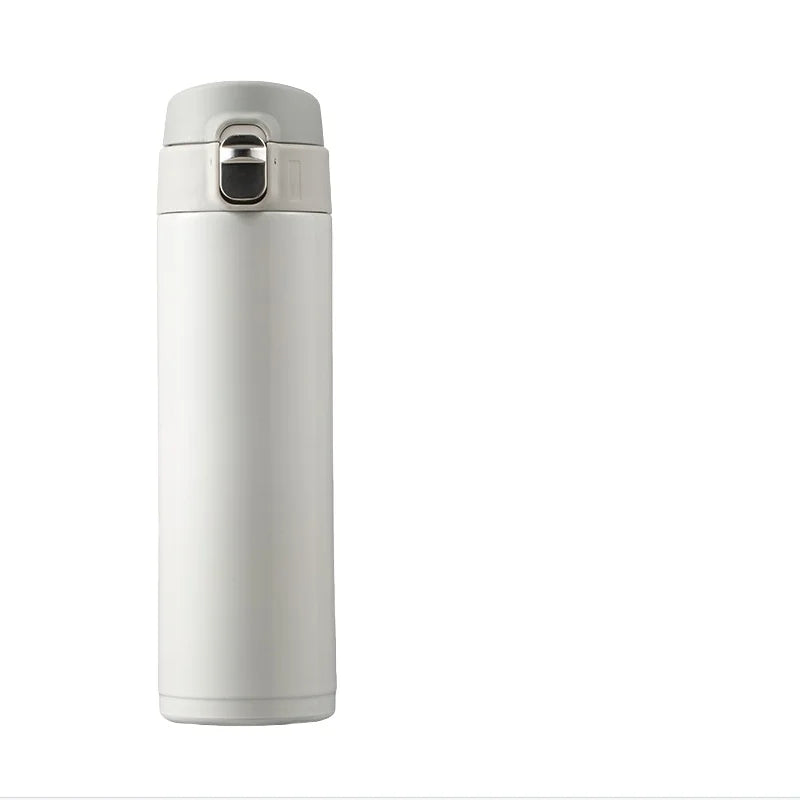 Students Go To School Thermos Cup Creative Bullet Cover Direct Drinking Water Cup Simple Solid Color Durable and Practical