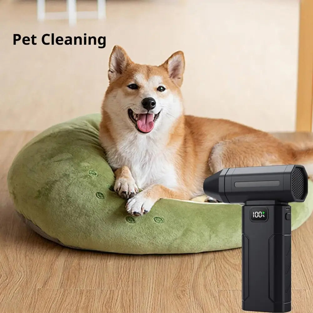 150000RPM Dust Blower With LED Light Powerful Handheld Rechargeable Blower Electric Air Duster 5 Speed