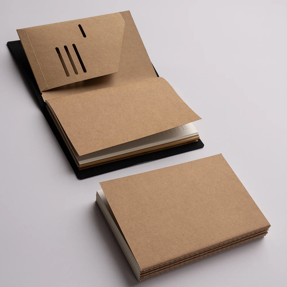 3-Piece A5/Standard Size Refill Inserts For Traveler'S Notebook - Portable Passport Style, 32 Sheets (64 Pages) Each