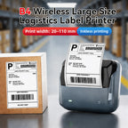 Niimbot B4 Thermal Label Printer Large Size 20-110mmm Print Width Label Sitcker Machine Shipping Label Business Office Use