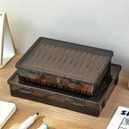 1Pc File A4 Box Important Information Registration Book Dust Proof Storage Case Document Organizer Box Household Office Supplies