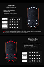 X-Raypad Jade Speed DIY Mouse Skates – Universal D6.5mm PTFE Dots