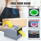 ZCUT-9 Automatic Electric Tape Dispenser Adhesive Cutter Packaging Machine Adhesive Tape Cutting Width 6-60 mm Length 5-999 mm
