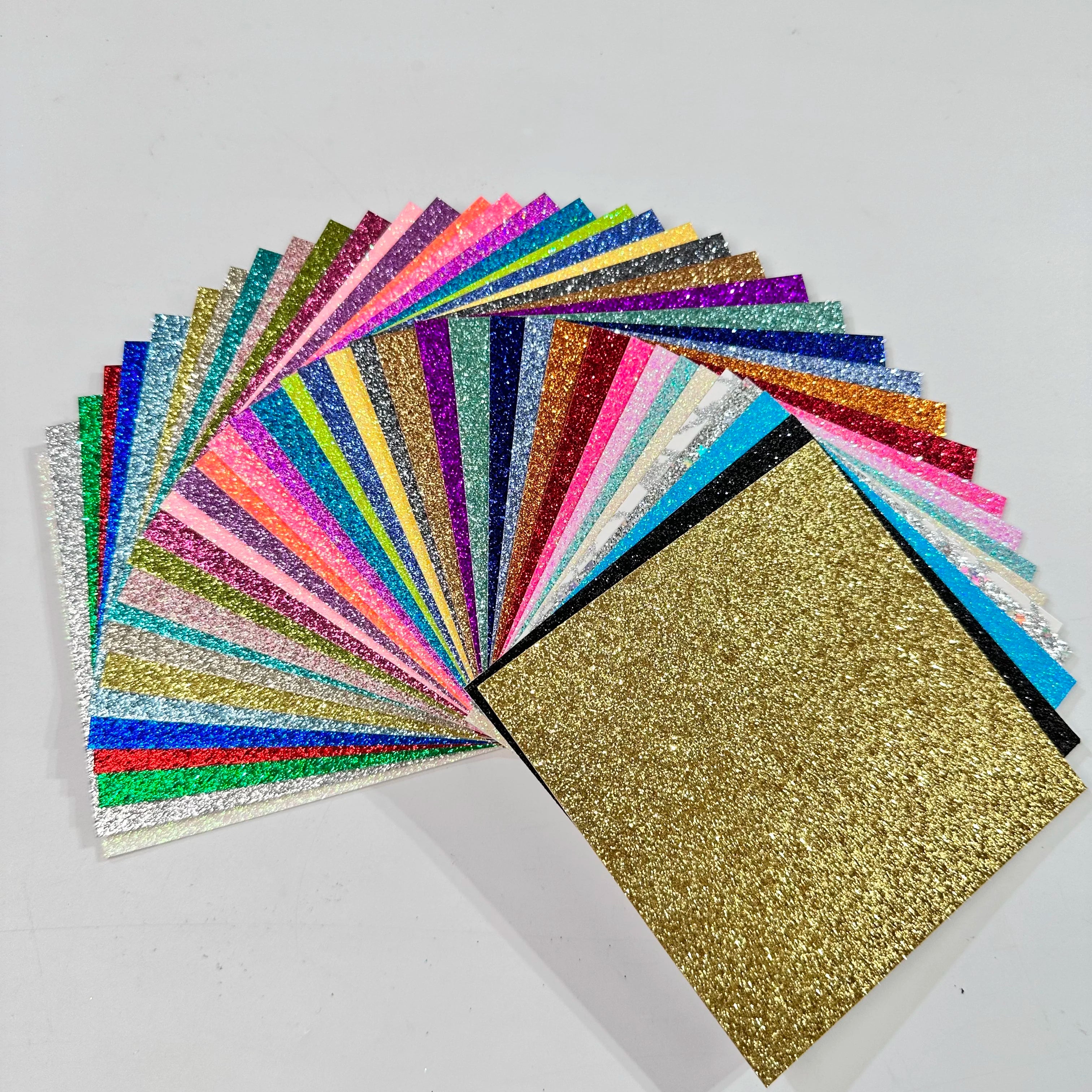 500pcs  12"*12" Glitter Card Paper Stock for Cricut Cameo Machine for Birthday Invitation