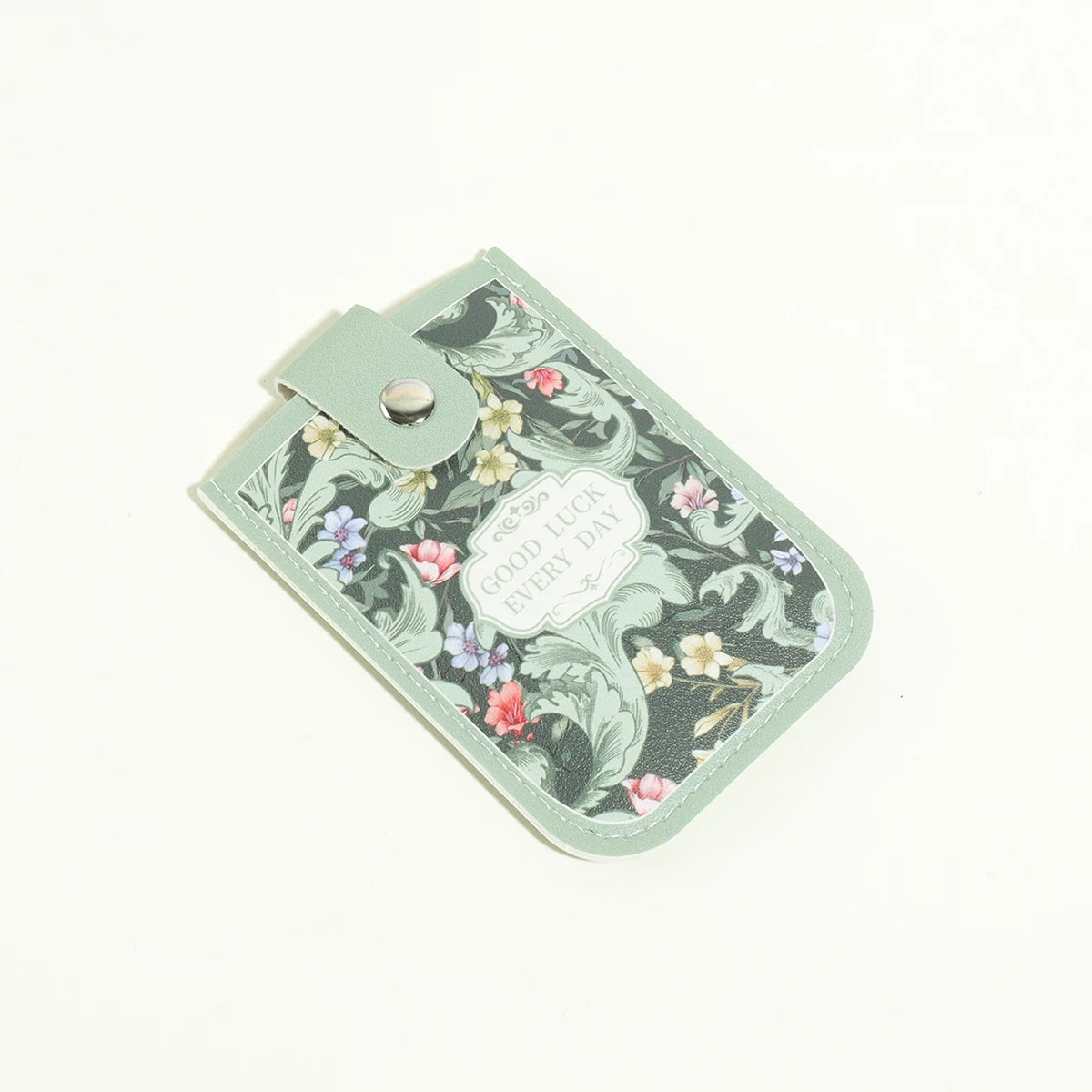 1PC Oil Painting Floral Pattern Card Holder,Pull-Out Multi-Card Slots,Suitable for ID Cards,Bank Cards, Business CardsStorage