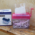 Mini Manual Shredder Portable A6 Hand Paper Cutting Shredder Strip-cut Machine Office Teaching Supplies Durable Cutter