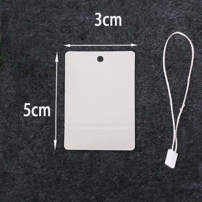 100PCS Packaging Label Brown/White DIY Thank You Clothes Gift Tag Wedding Decorating Jewelry Packaging Handmade Price Labels