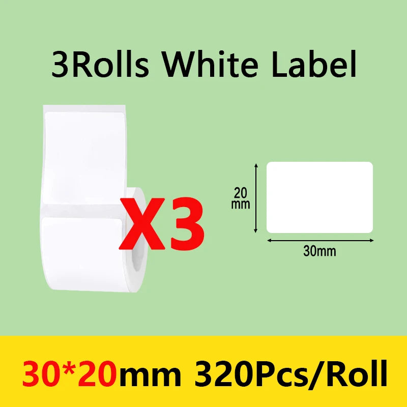 Niimbot B21/B1/B203 Mini Bluetooth Thermal Printer Anti-Oil Sticker Waterproof Adhesive Label Paper For Office Tag Labels Maker