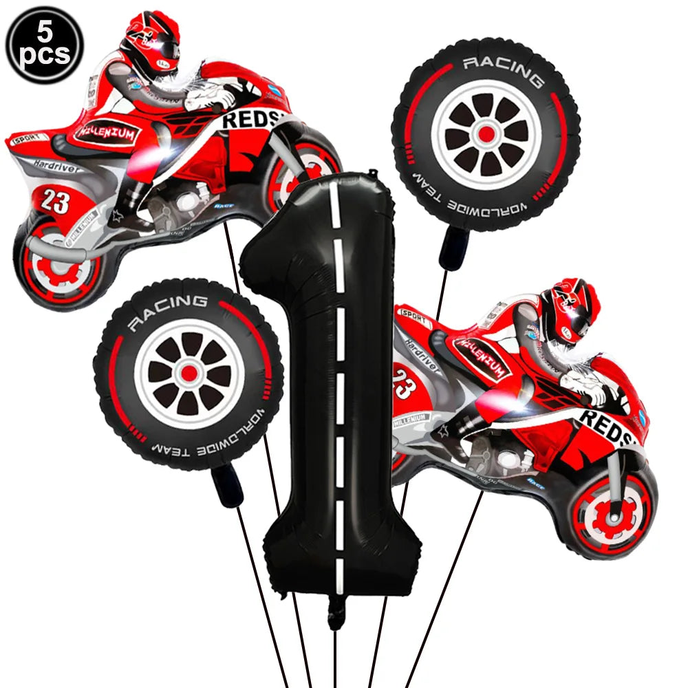 Motorcycle Dirt Biker Birthday Party Supplies Motocross Dessert Paper Plates Cups Napkins Disposable Tableware Favor For Boys